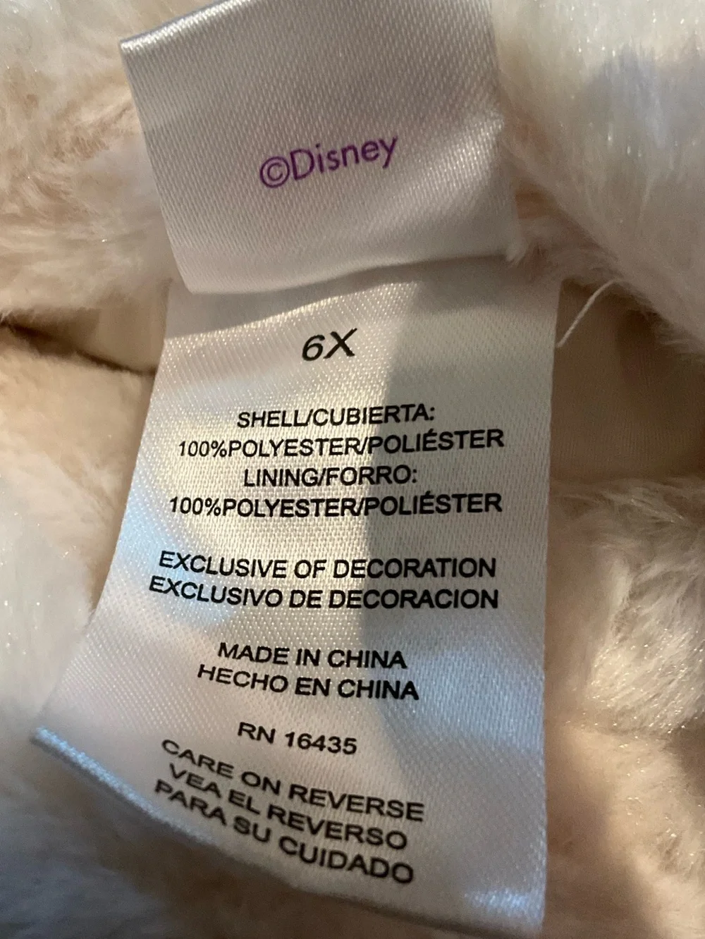 Disney Stitch Reversible fleece Jacket 6X with hood